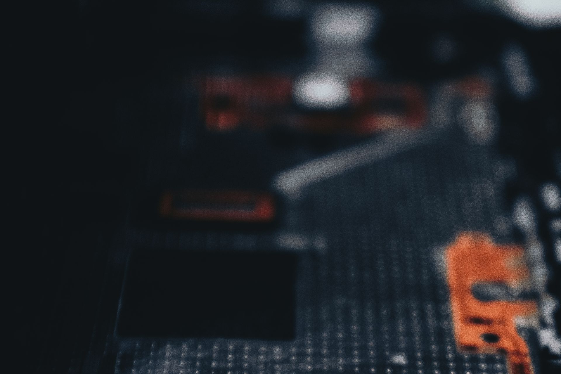 Close-up of an electronic circuit board